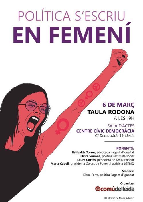 Cartell taula redona comú de lleida