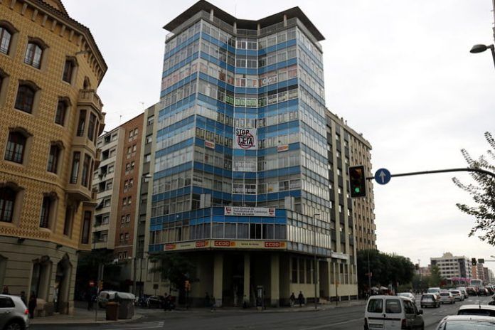 Lleida. Edifici sindicats crisi