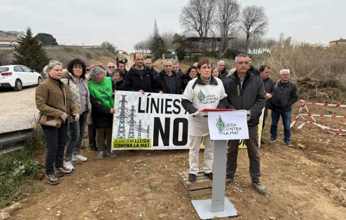 Concentració contra la MAT a Lleida