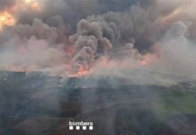 Els Bombers estabilitzen l’incendi de Torrefeta i Florejacs i s’aixequen totes les ordres de confinament