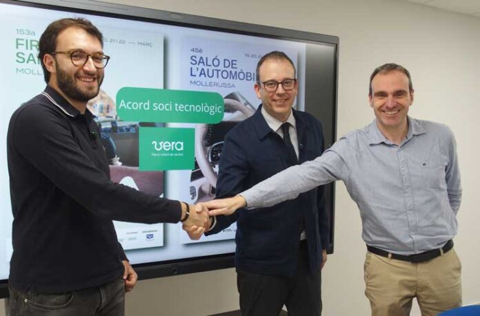 L'alcalde-Marc-Solsona,-amb-el-representant-de-Vera,-Jordi-Serra,-i-el-tècnic-de-l'ens-firal,-Ramon-Xinxó