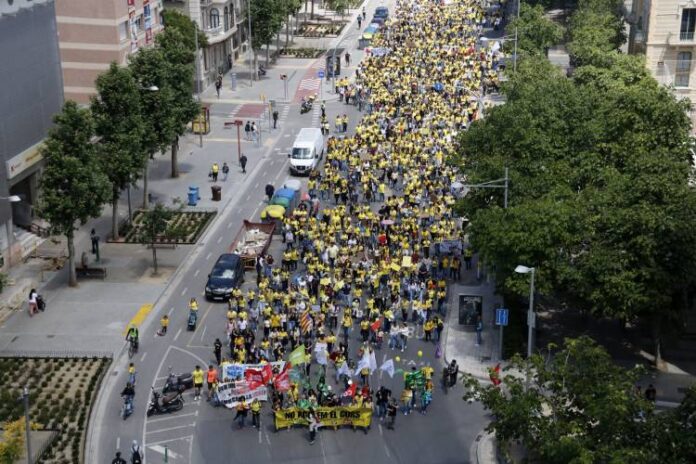 Manifestació de docents