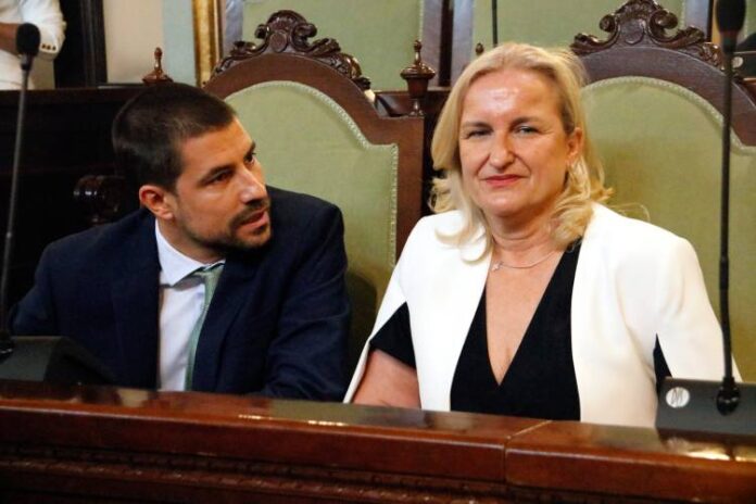 Els regidors de Vox a la Paeria de Lleida, Gloria Rico i Josep Roca
