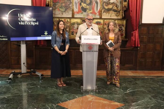 Presentació de les activitats relacionades amb l'eclipsi total de sol a la Paeria de Lleida