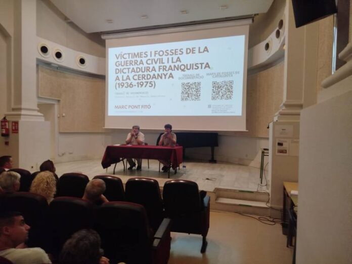 Moment de la presentació de l'estudi en un acte al Museu Cerdà