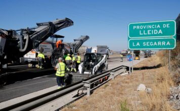 Comencen les obres de rehabilitació del ferm de l’A-2 entre Cervera i la Panadella