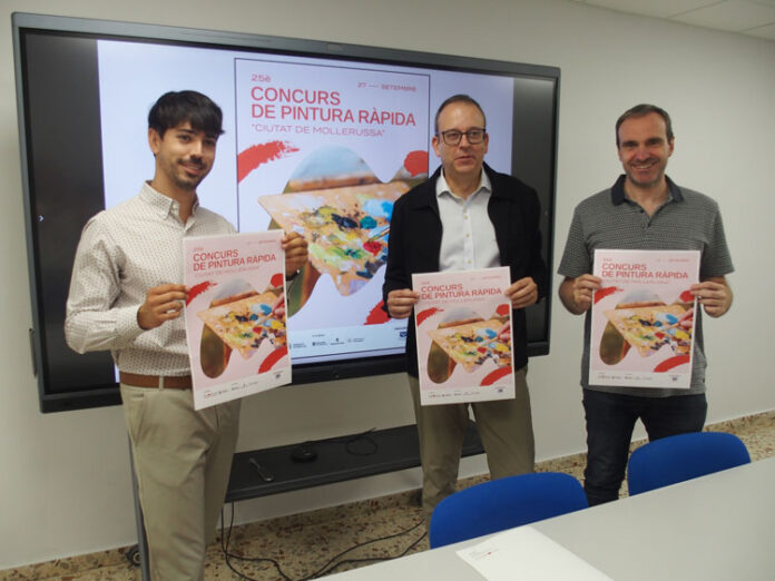 Moment-de-la-roda-de-premsa-de-presentació-del-25è-Concurs-de-Pintura-Ràpida