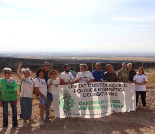 Plataformes ecologistes, sindicats agraris i veïns de l’Horta de Lleida s’uneixen contra les macrocentrals solars