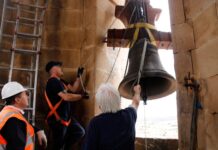 Una campana de Granyena de Segarra torna a sonar després de més de 80 anys en silenci per una esquerda